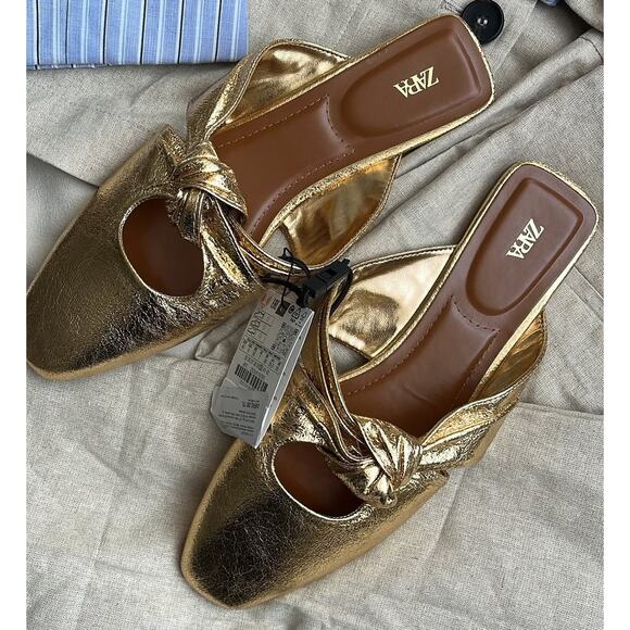 ZARA Square Toe Slip-Ons NWT - Picture 4 of 11